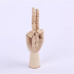 Decorative Figurines Wooden Mannequin Hand Movable Limbs Drawing Sketch Model Human Artist