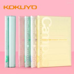 Campus Light-color Loose-leaf Note Book B5 PVC Transparent Matte Soft Shell P733 Daily Schedule Thin Notebook