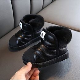 Boots Winter Baby Girls Boys Snow Warm Outdoor Children Waterproof Non-slip Kids Plush Infant Cotton Shoes 221107