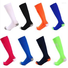Men's Socks Pressure Sports Multicolor Gradient Men And Women Long Tube Compression S2027