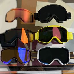 Vintage Unisex Ski Goggles Fashion Mens Ski Glasses Protective UVA/UVB Antireflection Snow Goggle