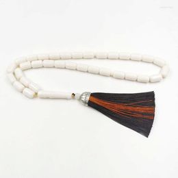 Strand Man Tasbih White Resin Ivorys 33 45 66 99 Prayer Beads Muslim Gifts Islamic Eid Ramadan Accessories Gift Jewellery Arab Bracelets