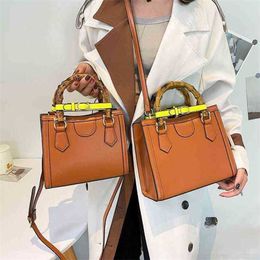Handbags Outlet New bamboo star Portable sling single Shoulder Messenger versatile pop Tote Bag high sense women's bag