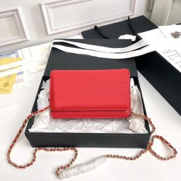 Luxury designer purse shoulder bags woc designer classic flap Women Mini Handbag dicky0750 Messenger Portable Girl caviar leather Bag wallet on chain Crossbody