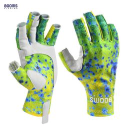 Cycling Gloves Booms Fishing FG2 Fingerless for Hunting Sport Thin Camo Summer Sun Protection 221107