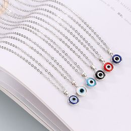 Fashion Colours blue Evil Eyes Pendant Necklace Turkish Eye Chains Choker Necklaces Clavicel Chains for women Jewellery