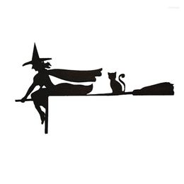 Decorative Figurines Witch Halloween Decoration Ornaments Wooden Door Corner Autumn Home Decor Living Room Christmas