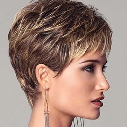 Hair Lace Wigs Wig Short Curly Hair Women's ffy Natural Fashion Hairstyle