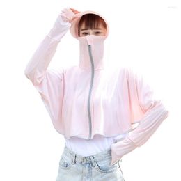 Women's Trench Coats Sunscreen Clothes Women's Summer Cycling Breathable Outdoor Driving Shawl Top Wear