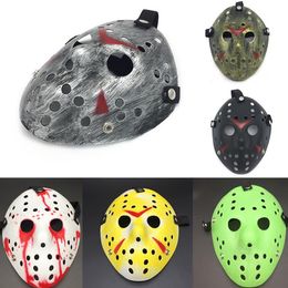 Masquerade Party Masks Jason Voorhees Mask Friday the 13th Horror Movie Hockey Mask Scary Halloween Costume Cosplay Plastic SN131