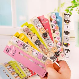 Ellen Brook 1 PCS Kawaii Stationery Cartoon Animals Marker Memo Pad Bookmark Flags Index Tab Sticky Notes Label Paper Stickers