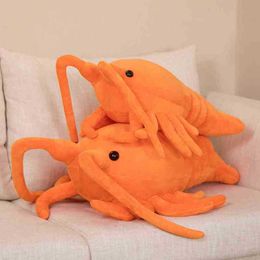 Real Life Lobster Plush Toys Underwater Animal Cute Plushie Chair Sofa Cushion Home Decor Toy Cartoon Pillow Girls ldren Gift J220729