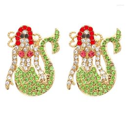 Dangle Earrings Temperament Personality Rhinestone Mermaid For Woman Party Casual Jewellery