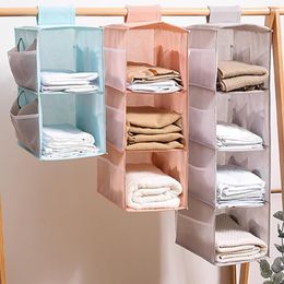 Storage Boxes Multi-layer Wardrobe Closet Foldable Item Rack Hanging Organizer Bra Underwear Shelf Bag