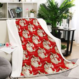 Рождество нового стиля одеяло дома диван платчик цифровой печатный одеял портативная мягкая кровать.