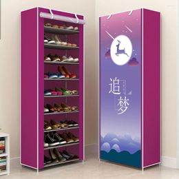 Clothing Storage Multilayer Shoe Cabinets Space-saving Stand Holder Non-woven Rack Organiser Dust-proof Furniture Home Dorm Closet