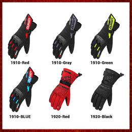 FR1 Heated Gloves Battery Powered Winter Thermal Motorcycle Heating Gloves Riding Waterproof Guantes Para Moto Touch Screen