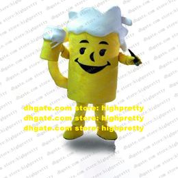 Beer Mug Beer Cup Mascot Costume Adult Cartoon Character Outfit Suit Fossick For Clients Athletics Meet zz7949