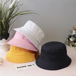 Caps Hats BeanieSkull Caps Baby Boy Girl Bucket Hat Cute Kid Sun Unisex Beach UV Protection Summer Accessories Candy Colors Panama Cap 221107