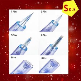 Home beauty set microneedling PMU permanent makeup needles needle cartridge pin MTS 1RL 3RL 5RL 7 9 12 24 36 42 N2 for lips eyeliner length size