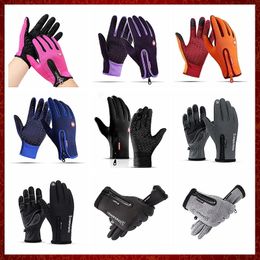 ST24 Outdoor Winter Gloves Waterproof Moto Thermal Fleece Lined Resistant Touch Screen Non-slip Motorbike Riding