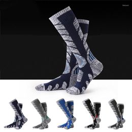 Men's Socks Hiking Men's Cycling Breathable Middle Tube Ski Sport Women's Thick Towel Bottom Cotton High