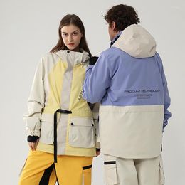 Skiing Jackets 2022 Winter Ski Jacket Women Men Thickened Warm Outdoor Sport Snowboard Windproof Waterproof Suit Snowsuit