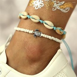 Anklets LIMARIO Bohemian Shell Stone For Women Beach Wtar Drop Crystal Feet Leg Chain Summer Jewellery Accessories