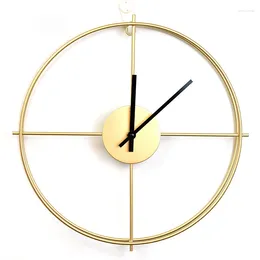 Wall Clocks Nordic Gold Large Clock Modern Design Home Decor Metal Watches Luxury Creative Living Room Decorative Gift