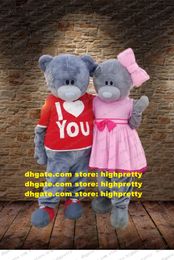 Teddy Bear Mascot Costume Adult Cartoon Character Outfit Suit Shop Celebration Customers Thanks Meeting zz7626