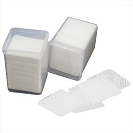 Storage Boxes 100 Eyelash Extension Glue Removing Cotton Pad Bottle Mouth Cleaning Wipes Lashes With Box Case