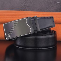 Belts Luxury Men Balck Automatic Buckle Fashion Genuine Leather High Quality Young Male Casual Cintos Masculinos