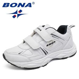 Sneakers BONA Style Children Casual Shoes Hook Loop Boys Outdoor Jogging Light Soft 221107