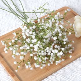 Simulering Babysbreath Plastic Fake Flowers Wedding Office Home Decor Artificial Flowers Party Diy Accessories
