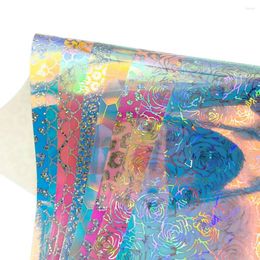 Window Stickers Holographic Adhesive Craft For Cricut Easy To & Transfer Iridescent Film Home Decor Logo Letters Car Glass