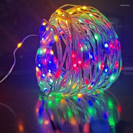 Strings USB 5M10M Led Fairy Lights Outdoor Christmas Lamp String Colourful Multi-color Waterproof Remote Control