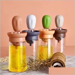 Herb Spice Tools Kitchen Sile Oil Bottle Baking Barbecue Grill Brush Dispenser Pastry Steak Oils Brushes Bbq Tool Drop Delivery Ho Dhtrw