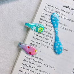 Creative Double-sided Sequin Magnetic Bookmark Handmade Book Decoration Magnet Page Markers Reading Student Office Stationery