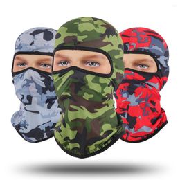 Bandanas Maxsun Women Man Outdoor Sports Caps Windproof Head Full Face Hat Ski Cycling Camouflage One Hole Balaclava