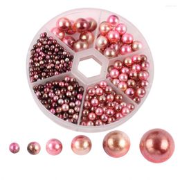 Skiing Pants Beads Pearl Round Making Loose No Craft Vase Fake Filler Jewelry Colorful Bracelet Kit Crafts Faux Holes Spacer Acrylic Bead