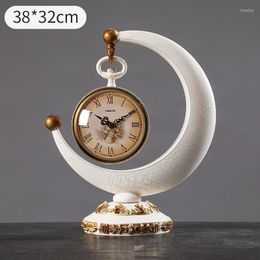 Table Clocks Creative Vintage Clock Digital Luxury Electronic Mechanism Desk Large Relojes De Cocina Europen Watches