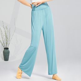 Stage Wear Adult Modal Belly Dance High Waist Palazzo Pants Yoga Pleated Trousers Costume For Women Dancing Clothes Dancer Clothing