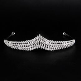 Silver Colour Tiaras and Crowns for Women Wedding Bridal Crown Cake Topper Party Gift Hair Accessories Prom Jewellery