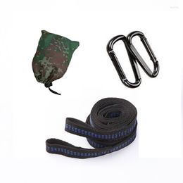 Hammocks OutDoor Camping Hiking Hammock Hangin Hook Strap Rope Accessories With Metal Buckle Load Bind Can Hold 200kg