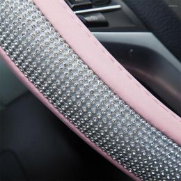 Steering Wheel Covers For Women Girls Cover Bling Shiny Car Diamond Brand Fashionable