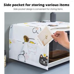 Storage Bags Waterproof Microwave Oven Covers Grease Proofing Bag Double Pockets Hood Kitchen #7