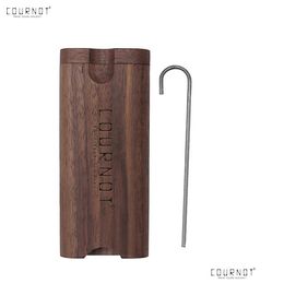 Other Smoking Accessories Cournot High Quality Wooden Dugout With Ceramic One Hitter Metal Cleaning Hook Tobacco Smoking Pipes Porta Dhlig