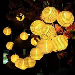 Strings Solar Lamp For Garden Decoration Wedding Garland String Lights Lantern LED Party Holiday Fairy