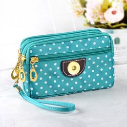 Jewellery Pouches For Women MOM Girls Good Quality Cloth Dot 18mm Snap Button Small Leaves-bag QB867