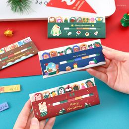 Piece Lytwtw's Kawaii Stationery Cartoon Christmas Marker Memo Pad Bookmark Flags Index Tab Sticky Notes Label Paper Stickers